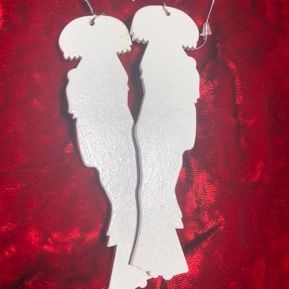 Wooden Goddess Earrings - Picture 3 of 3